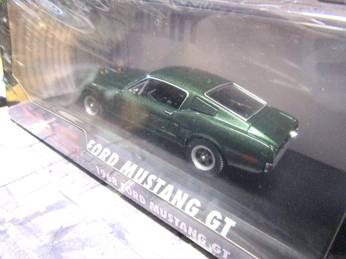 FORD Mustang GT Coupe Bullitt McQueen V8 grün 1968 TV Movie Film Greenlight 1:43 - Bild 3 von 5