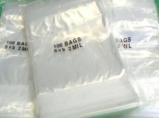 1000 Zip Seal Reclosable Bags 6x9 Clear 2mil Poly Single Track Top Lock Closure 