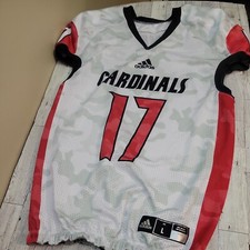 Adidas Louisville Cardinals Football Jersey #17 Randall Mens Size Large V-Neck