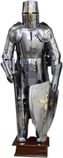 Medieval Knight Gothic Suit of Armor Full Wearable armor suit With shield