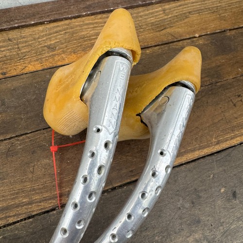 Vintage Weinmann Drillium Brake Levers Drop Bar Road Tan Hoods Eroica A5 - Picture 4 of 13