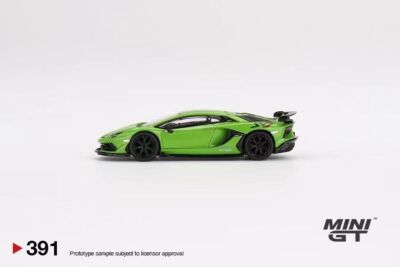 MINI GT 1:64 Lamborghini Aventador SVJ Verde Mantis RHD / LHD in