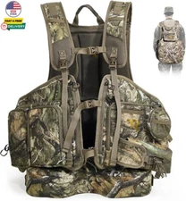 Turkey Vest for Hunting with Seat Turkey Hunting Vest with Game Pouch Men Women