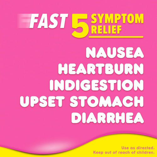 Pepto Bismol Caplets for Upset Stomach & Diarrhea Relief, Over-the-Counter 40 Ct - Picture 3 of 19
