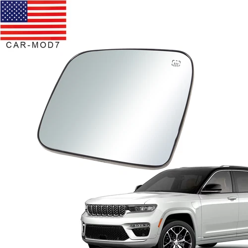 Mirror Glass Heated For 2011 - 2022 DODGE DURANGO / GRAND CHEROKEE Driver Side
