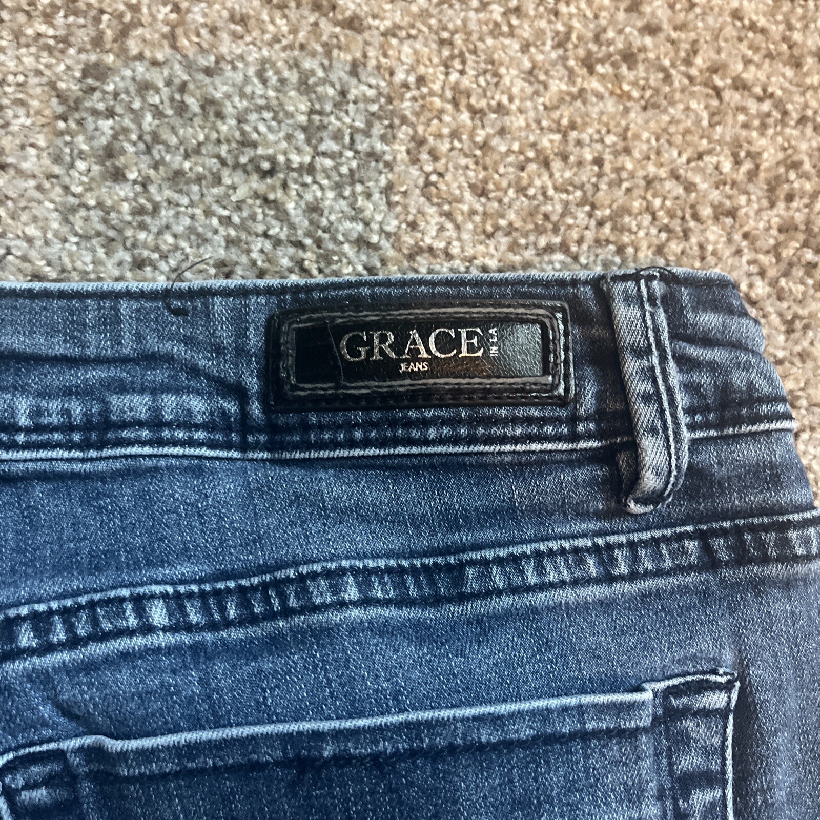 Grace in LA Blue Jeans Size 32 Flared Leg Bootcut Womens 32 X 32 - View 15