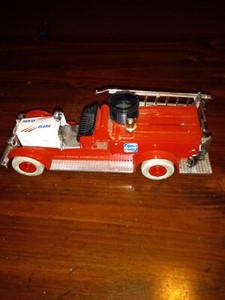 1926 Seagrave Fire Truck Bank-from ERTL Clark Refining & Marketing NO KEY