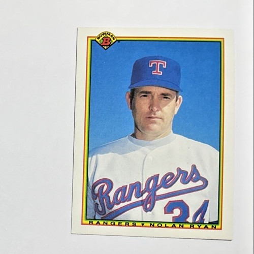 Nolan Ryan 1990 Bowman #486 MLB Baseball Card Astros Rangers HOF