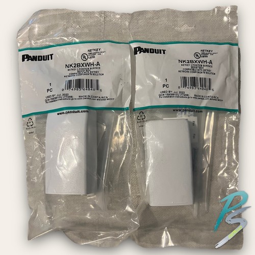 Lot of 2 Panduit NetKey 2-Position Surface Mount Box NK2BXWH-A - 第 1/5 張圖片