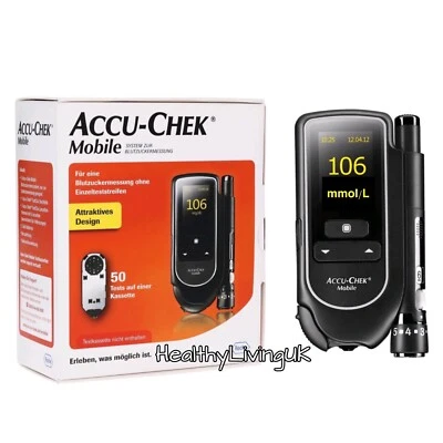 Accu-Chek Mobiles Blutzuckermesssystem/Monitor/Meter + 50 Tests