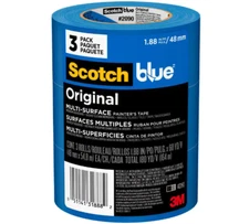 Tape Painters Blue Masking Rolls 60 Yards 2 Inch Painter's Medium Adhesive  3 pk