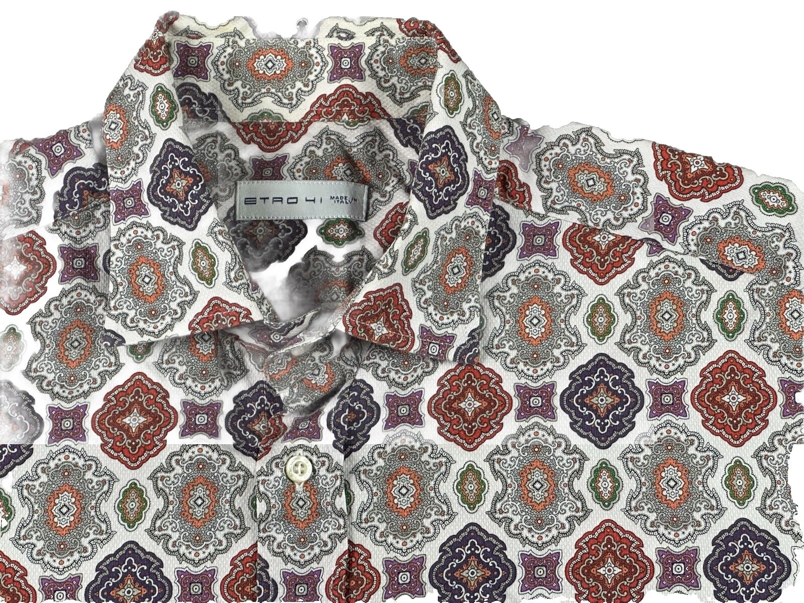 ETRO Geometric Casual Button-Down Shirts for Men