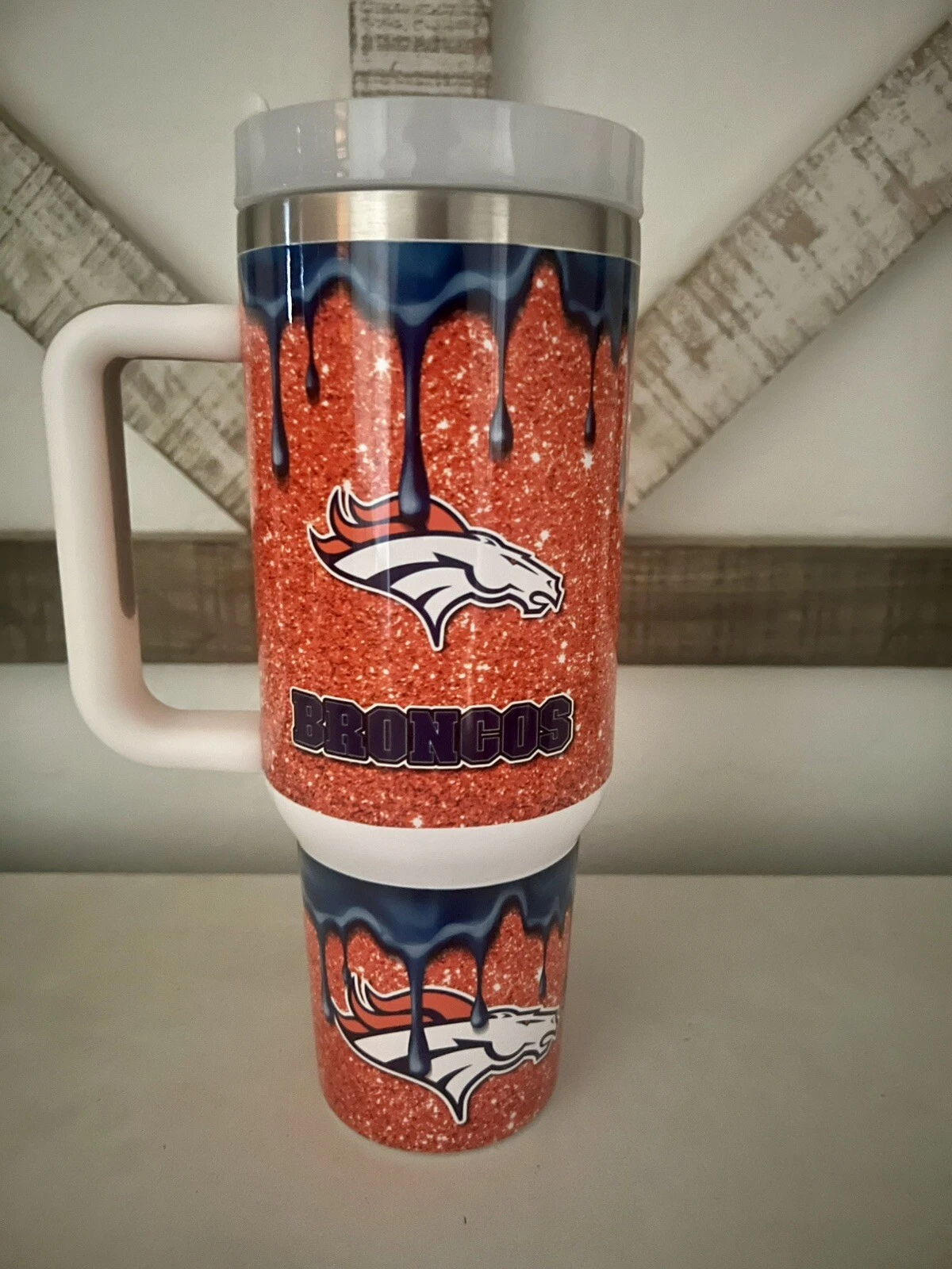 Denver Broncos Football 40oz Tumbler