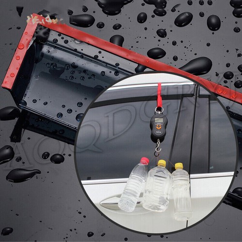 For Lincoln MKZ 2013-2019 car Window Visors Sun Rain Guard Deflectors W/Chrome - Picture 4 of 6