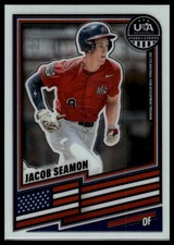 2026 Panini Stars & Stripes Prizm USA Baseball #199 Jacob Seamon