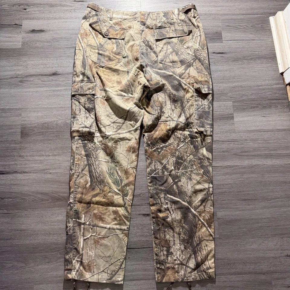Cabelas Realtree Hunting Pants Men 42 Tall (42x36) Camo USA Xtra Green Vintage - Image 3 of 4