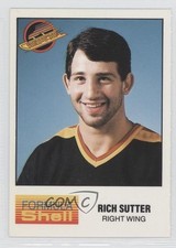1987-88 Formula Shell Vancouver Canucks Rich Sutter 0f8