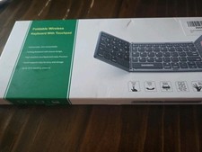 Foldable Bluetooth Keyboard with Touchpad Pocket Size for Windows, Android, iOS