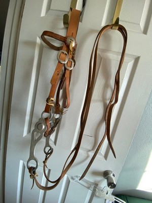 Great Looking Vintage Western Bridle w Don Richardo western bit FREE SHIPPING