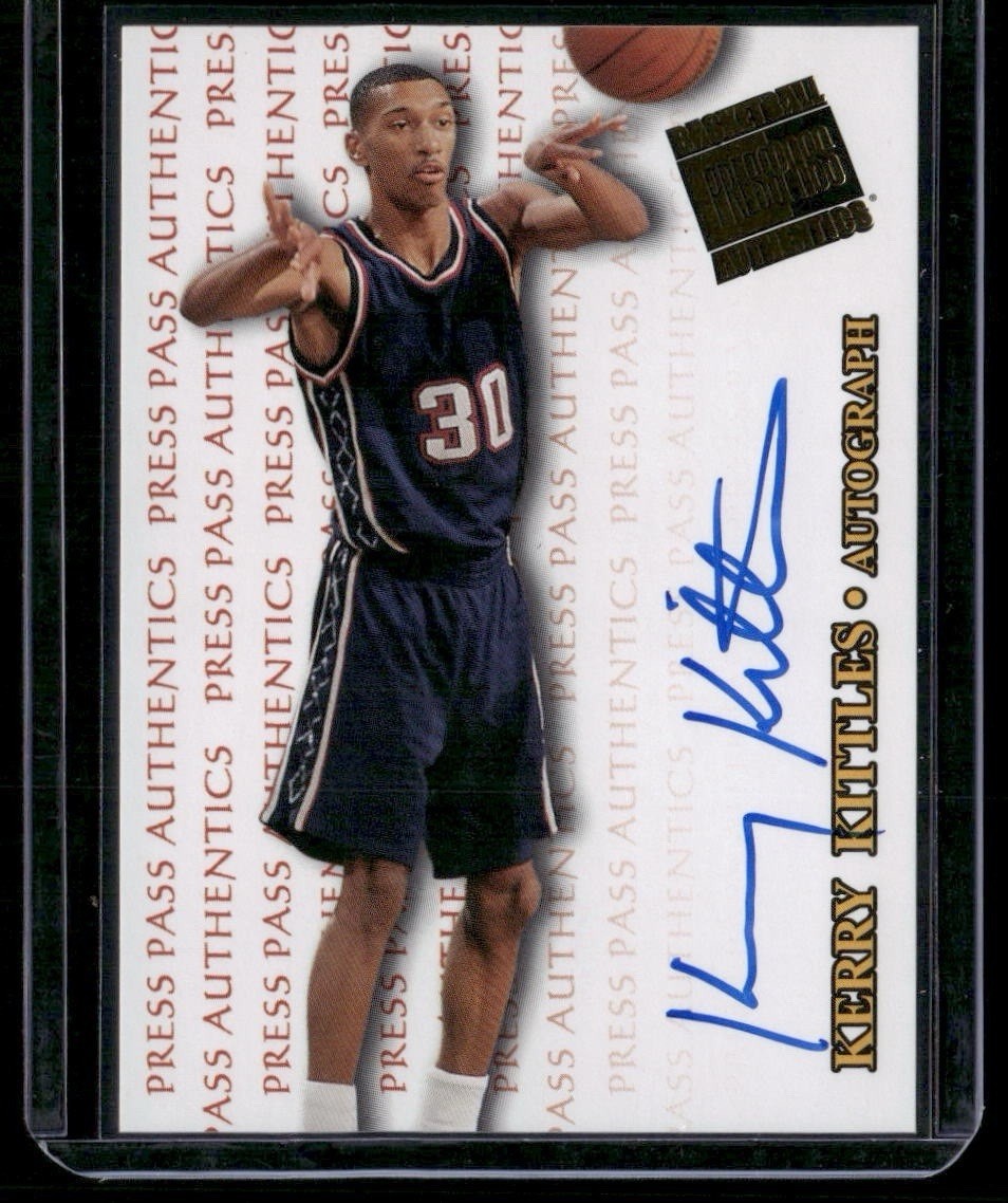 1998 Press Pass Authentics - Autographs Kerry Kittles (AU) Signed Card
