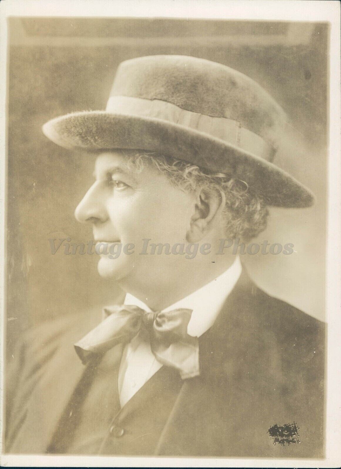 1918 Julius Kalm Kongress Ca Politik Anzug Fliege selten antik Vintage Foto