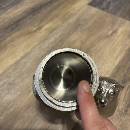 Unique POTTERY BARN BEAR Metal MARTINI COCKTAIL SHAKER SET! Top Quality Cabin - Picture 6 of 9