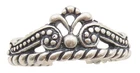 925 Sterling Silver Vintage Ring CAROLYN POLLACK Crown Tiara Design Sz 6 RG33345