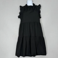 Valentina Naldi Dress Womens Medium Ruffle Tiered Made in Italy Cottage Country