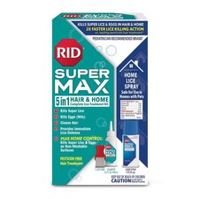 RID Super MAX 5-in-1: Hair & Home Complete Lice Treatment Kit, Kills Super... 