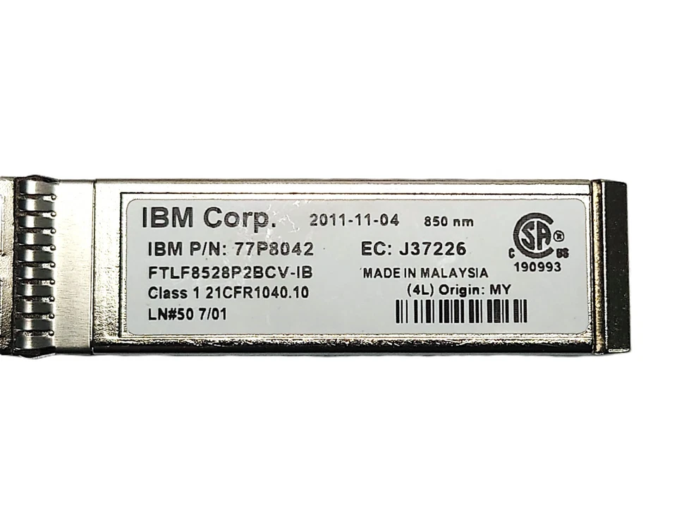 10 x IBM Original 77P8042 8Gb SW SFP+ FC 850nm Optical Transceiver Module J37226 - Bild 2 von 2