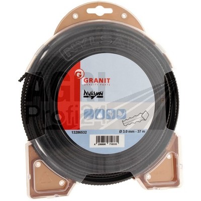 Mähfaden NYLSAW mit Sägeprofil schwarz für Freischneider Motorsense