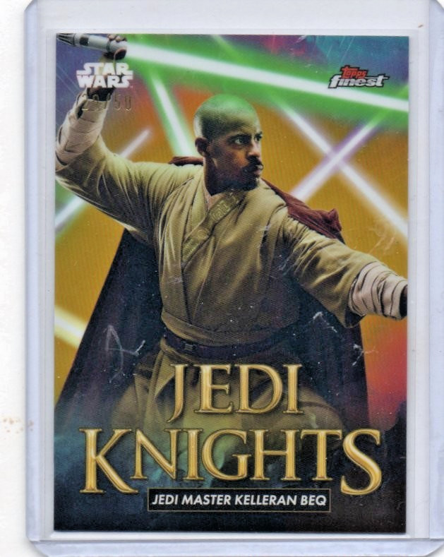 2025 Topps Star Wars Smugglers Outpost Jedi Master Kelleran Beq Gold 29/50