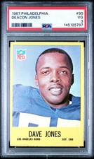 1967 PHILADELPHIA FOOTBALL #90 DEACON JONES PSA VG 3 145125797