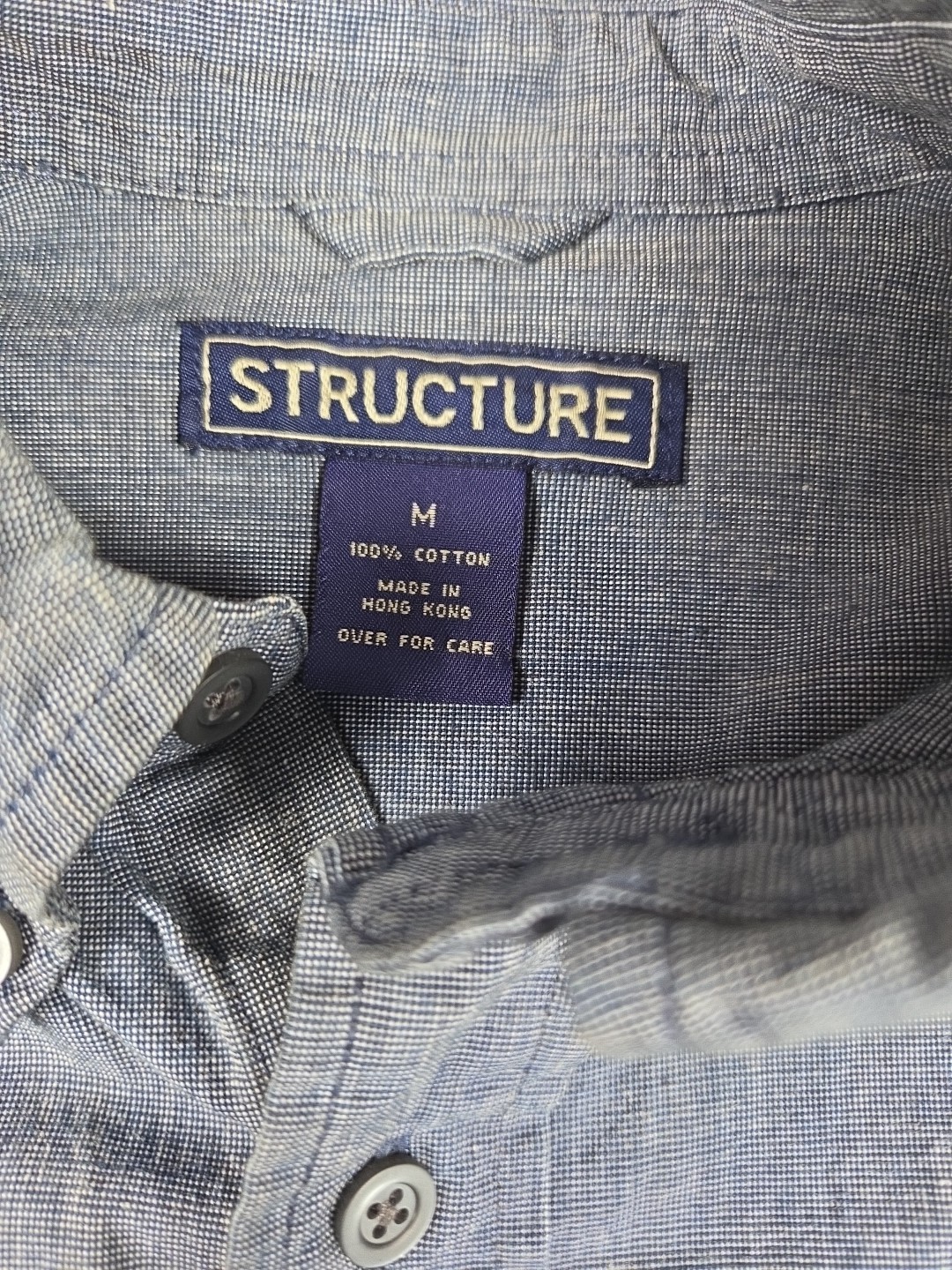 Structure Button Down Long Sleeve Men's Medium Sh… - image 4