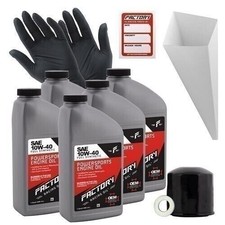 Factory Racing Parts 10W40 5 QT Oil Change Kit For Kawasaki VN700 VN750 Vulcan 35.99 per gallon