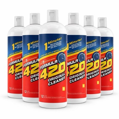 Formula 420 All Purpose Cleaner   12oz Bottles (6-Pack) for Glass & Metal
