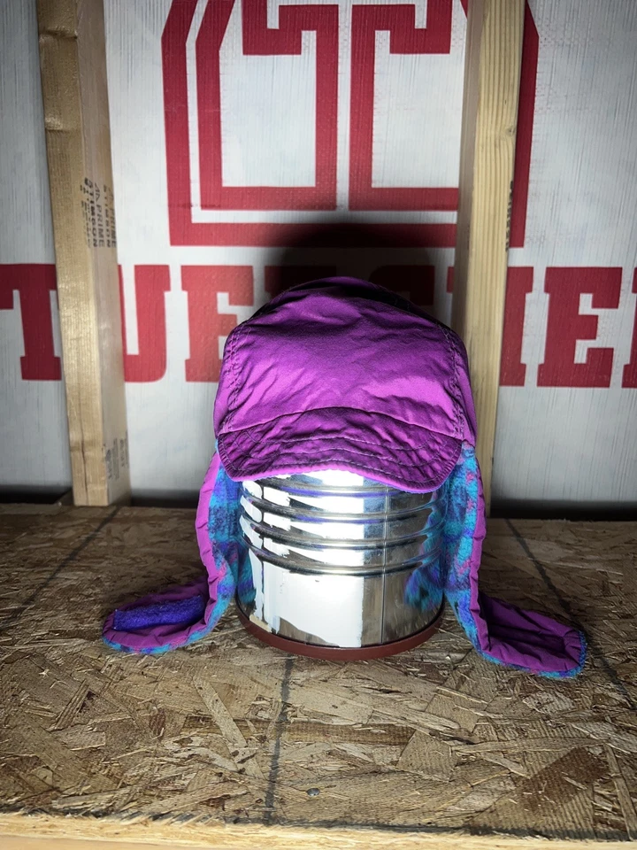 Vintage Columbia Fleece Hat Cap Aztec USA Fish Hike Ski Winter Baseball Hat - Image 3 of 4