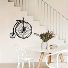 Bicycle wheels Metal Wall Art Decor Wall Hanging for Home Living Room Bedroom