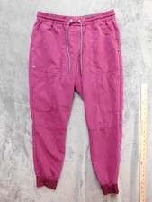 Koi Next Gen Scrub Jogger Pants Womens Small Purple Elastic Cuffed Workwear 740R