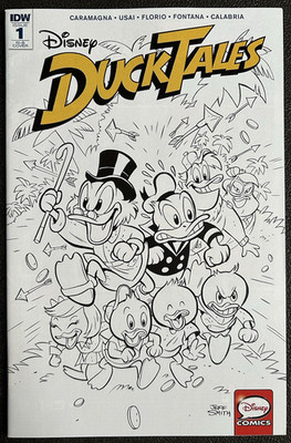 Duck Tales #1 2017 IDW  1:25 Jeff Smith Sketch Retailer Incentive Variant NM