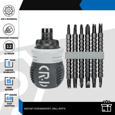 Mini Ratchet Precision Screwdriver Magnetic 13 in 1 Telescopic Labor-Saving Hand