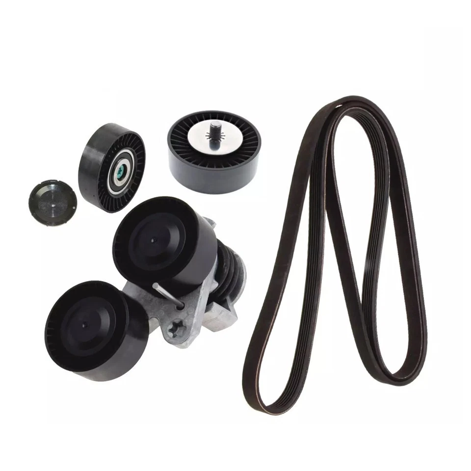 Belt Tensioner Assembly Idler Pulley Drive Belt Kit INA for BMW 135i 335i is Foto 2 de 4