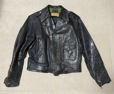 Vintage 1940s Hercules Leather Jacket Double Rider Jacket Mens Size M Very Rare