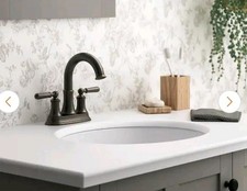 Capilano 2 Handle 4" Centerset Bathroom Faucet Oil-Rubbed Bronze 2 FREE BONUS