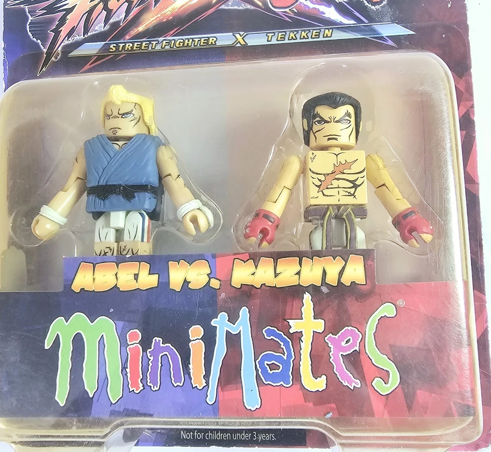 Street Fighter X Tekken Ken vs. Steve & Abel vs  Kazuya Bandai Minimates - Image 4 of 4