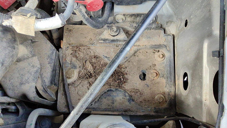 1999-2007 Sierra 2500 Hd bandeja completa de montagem em caixa de bateria com retenção fabricante de equipamento original 8,1l - Imagem 2 de 2