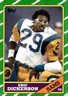 1986 Topps #78 Eric Dickerson