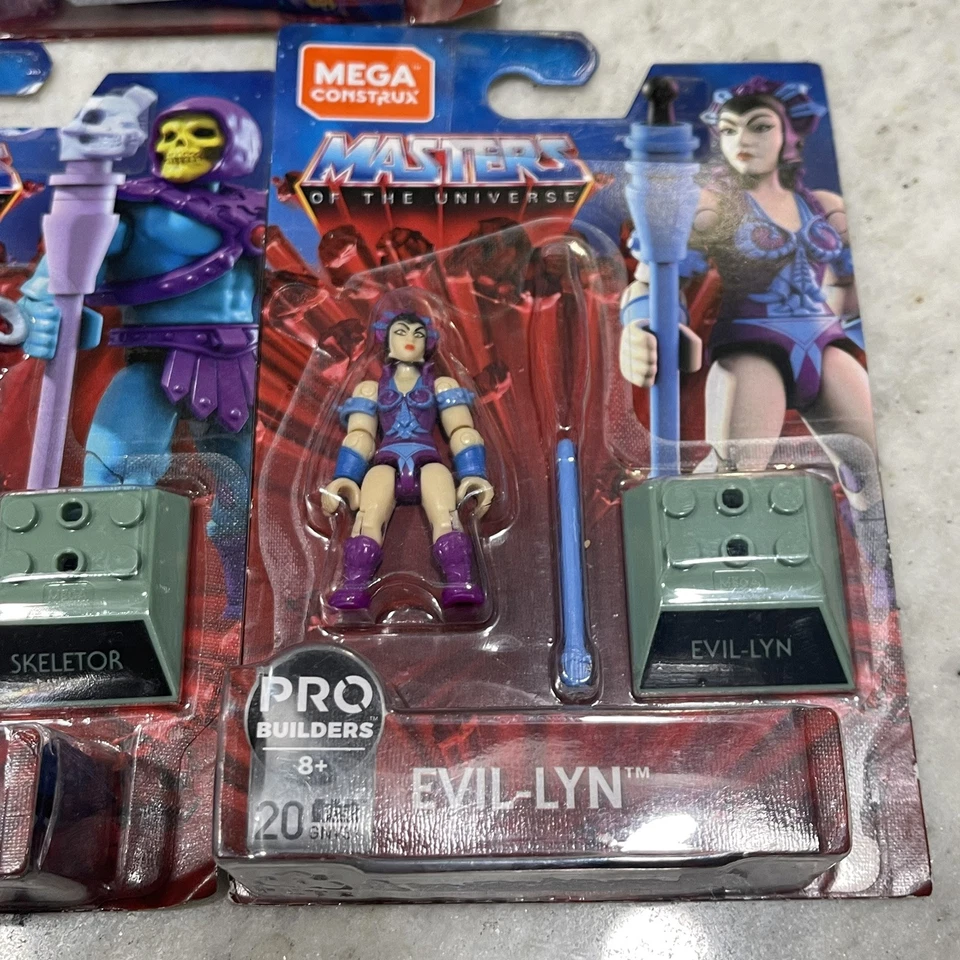 Mega Construx Prince Adam Skeletor Evil-Lyn Masters of the Universe Pro Builder Foto 4 de 4