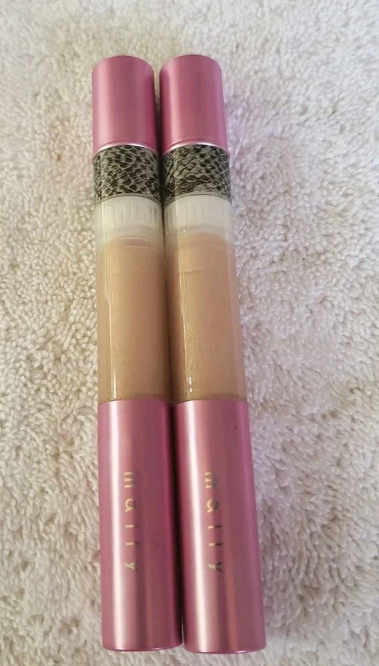 2x Lápiz labial líquido MALLY High Shine PEARLY GIRL 0,12 oz cada uno (lote de dos) Foto 2 de 3