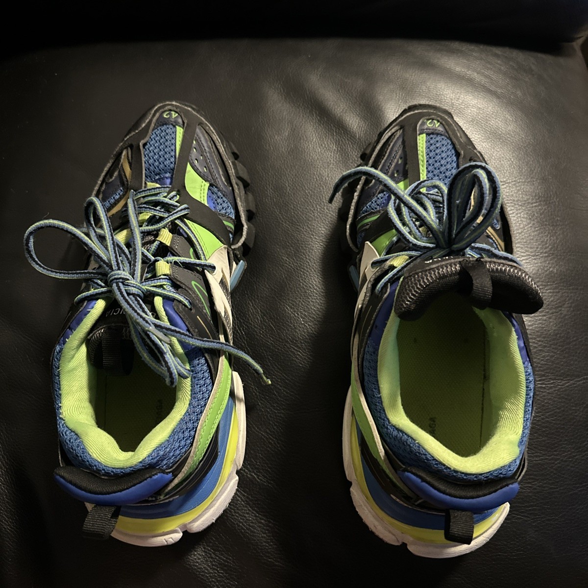 ハム太 BALENCIAGA track 42 BALENCIAGA Low Top Sneakers TRACK2 42 Blue 568614 Rubbing Feeling
